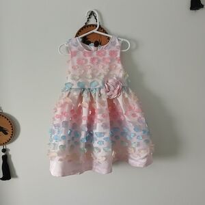 Pastel Floral Kids Formal Dress Easter Or Flower Girl